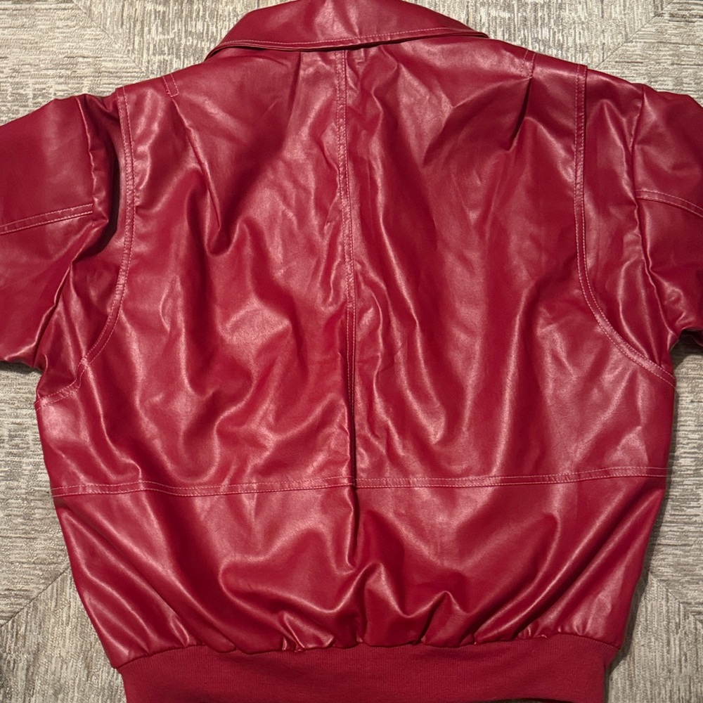Women’s Polyester Red Jacket - Picture 3 of 3